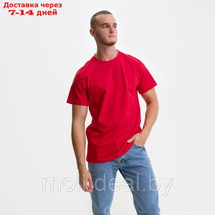 Футболка мужская, цвет красный, размер XL - фото 1 - id-p198323427