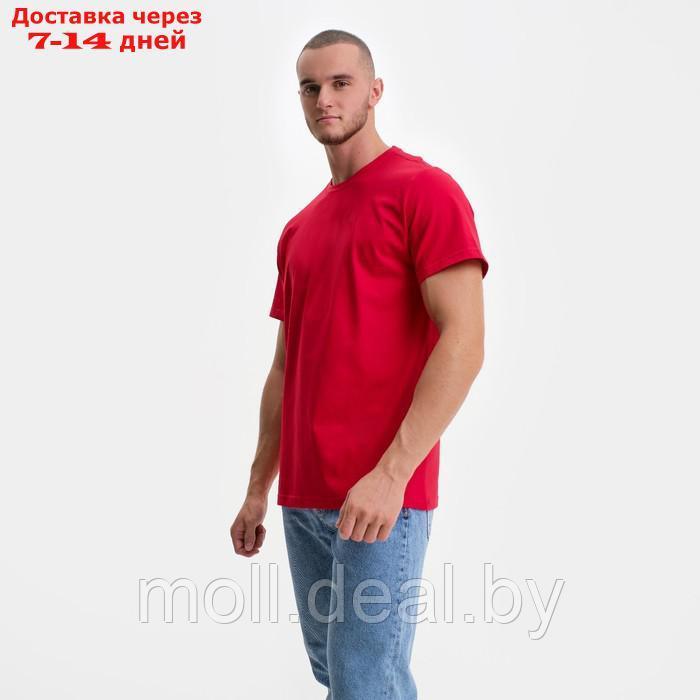 Футболка мужская, цвет красный, размер XL - фото 6 - id-p198323427