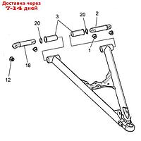 Втулки А-образного рычага, Polaris, OEM 5450297, 7556758, 5138460, 5138461, 7547332, 7547423 44417