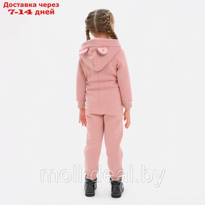 Комбинезон детский с начёсом KAFTAN "Basic line" р.26 (80-86), розовый - фото 4 - id-p198327097