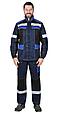 Костюм СИРИУС-ПОЛИНОМ куртка и брюки, синий с черным и васильковым, СОП, фото 4