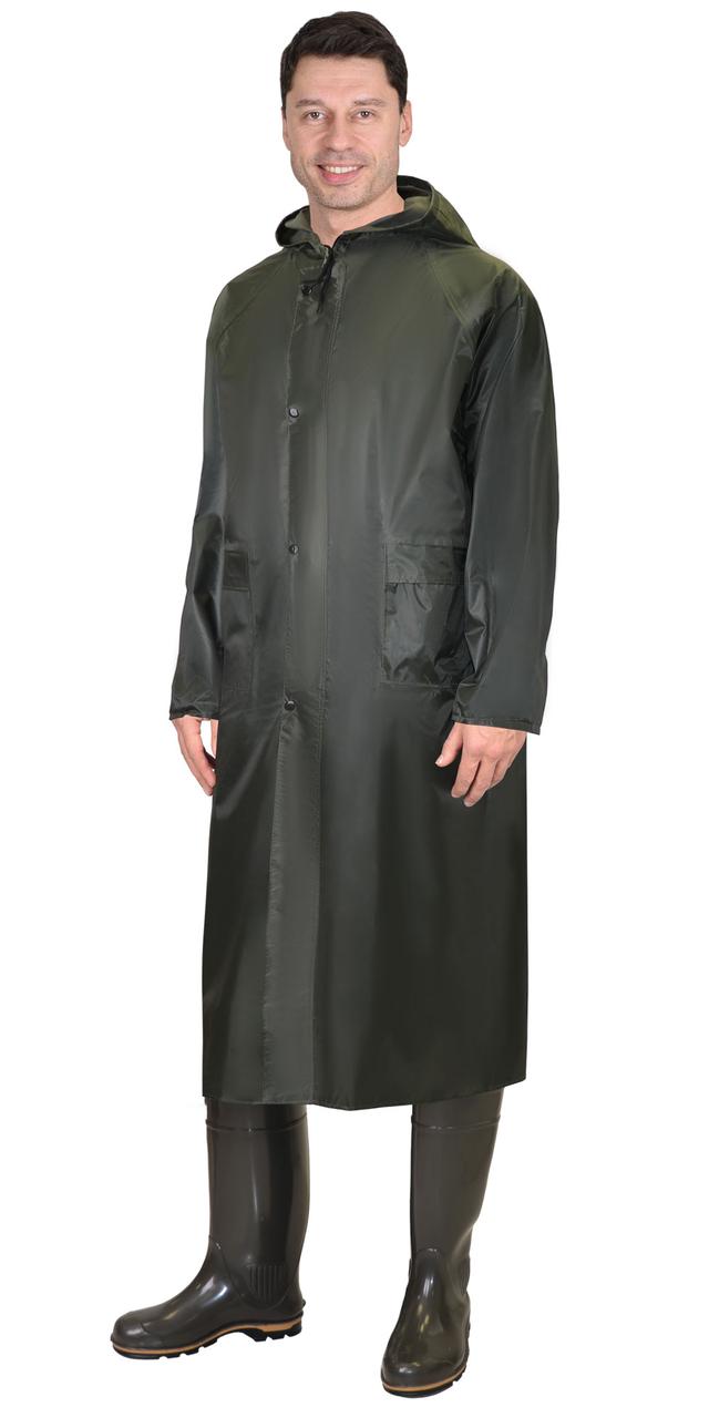 Плащ влагозащитный SIRIUS Стандарт (210 гр/м2) зеленый (ЧЗ)