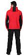 Куртка флисовая СИРИУС-ТЕХНО (флис дублированный) красная с черным, фото 2
