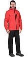 Куртка СИРИУС-АЗОВ с капюшоном красная софтшелл пл 350 г/кв.м, фото 3