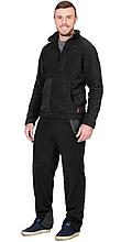 Куртка флисовая СИРИУС-АКТИВ  черная с черной отделкой