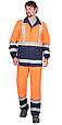 Костюм "Терминал-3-РОСС" куртка, п/к оранжевая с темно-синим, фото 2