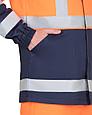 Костюм "Терминал-3-РОСС" куртка, п/к оранжевая с темно-синим, фото 9