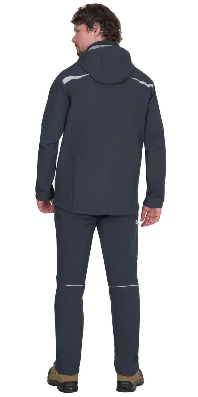 Костюм СИРИУС-СПЕЙС куртка, брюки, софтшелл сине-серый - фото 4 - id-p198360033