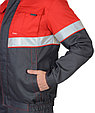 Костюм СИРИУС-НАВИГАТОР куртка, п/к серый с красным и СОП, фото 7