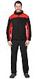 Куртка флисовая "СИРИУС-ТЕХНО" (флис дублированный) черная с красным, фото 3