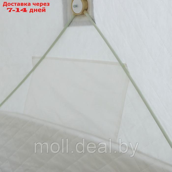Палатка зимняя СЛЕДОПЫТ Premium 5 стен, 1,8х1,75 м, h-2,05 м, 5-ти местная, 3 слоя - фото 8 - id-p198323906