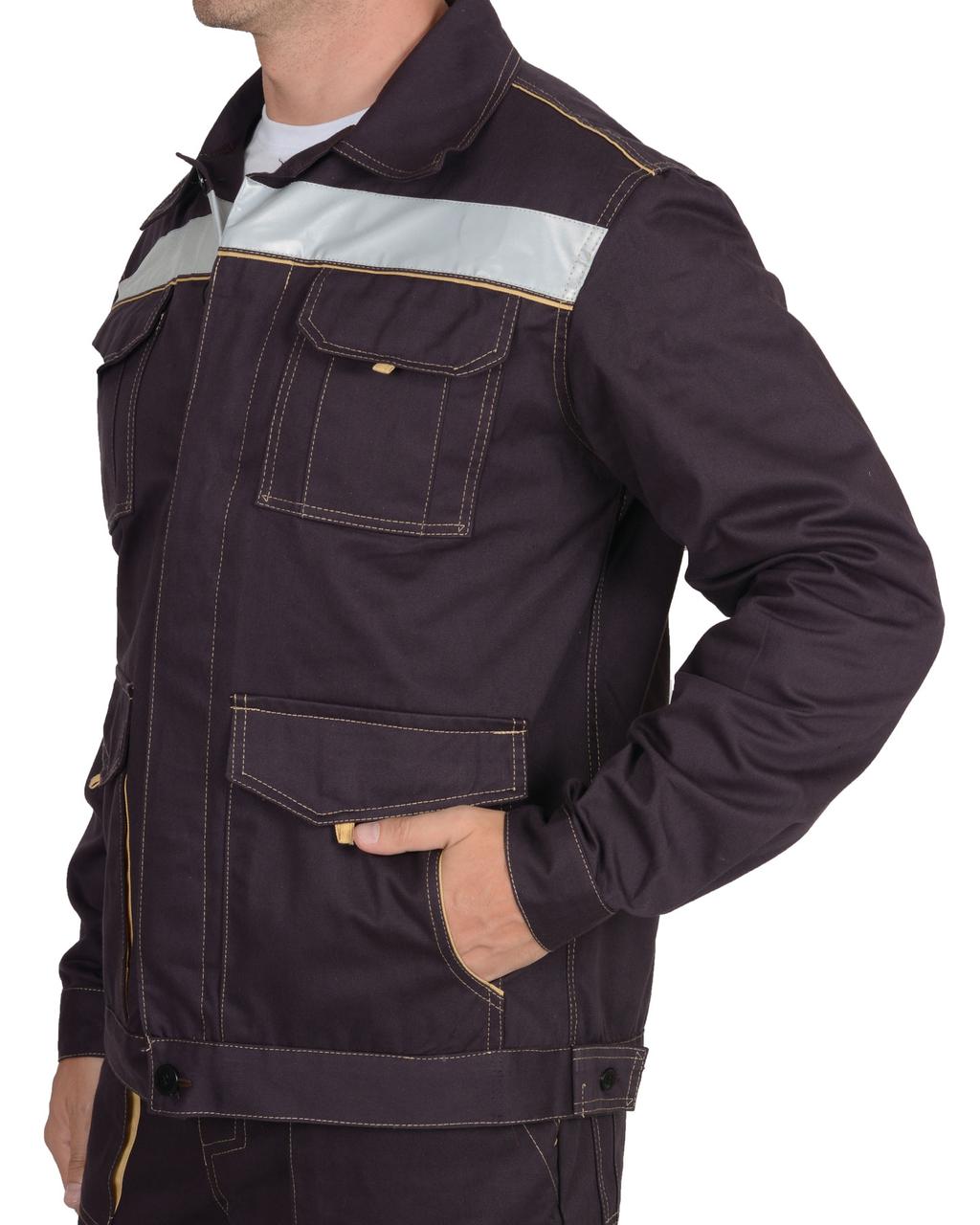 Костюм СИРИУС-ТРОЯ куртка, брюки 100&#37; х/б, пл. 320 г/кв.м - фото 5 - id-p198359106