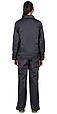 Костюм СИРИУС-ФАВОРИТ женский куртка, брюки т.серый со св.серым, фото 2