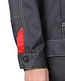 Костюм СИРИУС-ФАВОРИТ женский куртка, брюки  т.серый со св.серым, фото 5