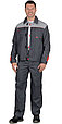 Костюм СИРИУС-ФАВОРИТ куртка, брюки т.серый со св.серым, фото 2