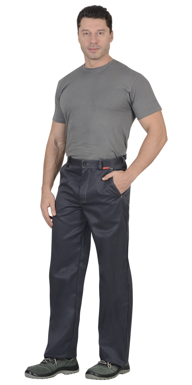 Костюм СИРИУС-ФАВОРИТ куртка, брюки т.серый со св.серым - фото 9 - id-p198359121