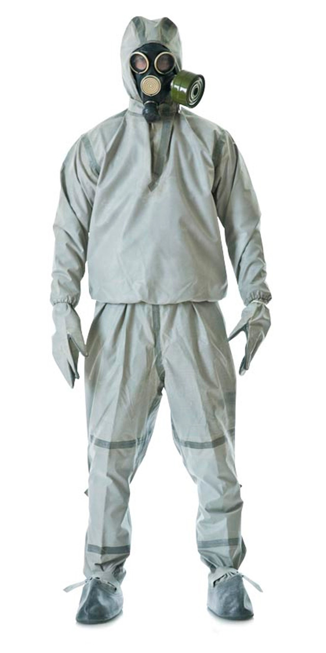 Костюм Л1 химзащитный: куртка, полукомбинезон, перчатки, галоши (точка) - фото 1 - id-p198359141