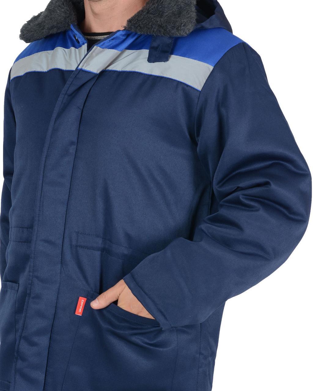 Костюм СИРИУС-БРИГАДИР куртка, брюки, синий с васильковым и СОП - фото 5 - id-p198358072
