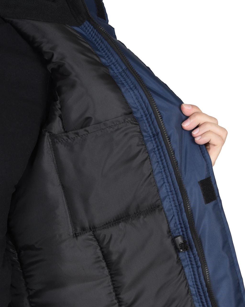 Куртка СИРИУС-БРИГАДИР темно-синяя с васильковым и СОП - фото 5 - id-p198358100