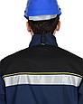 Куртка СИРИУС-БОСТОН т.синяя с васильковой и черной отделкой, фото 4