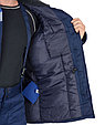 Куртка СИРИУС-БРИГАДИР мех. ворот, синяя с васильковым и СОП, фото 10
