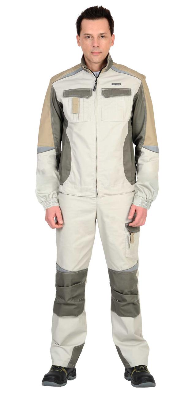 Куртка СИРИУС-КАСПИЙ молочная с оливой и песочным и СОП