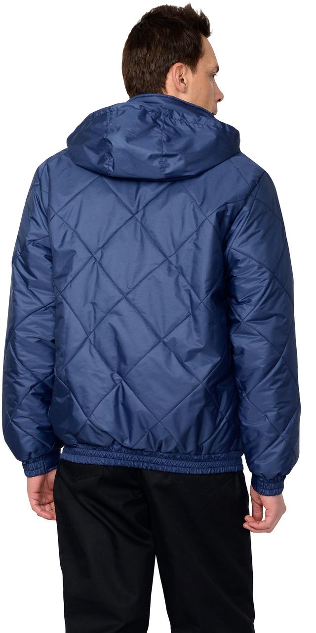 Куртка СИРИУС-ПРАГА-ЛЮКС короткая с капюшоном, темно-синяя - фото 4 - id-p198359206