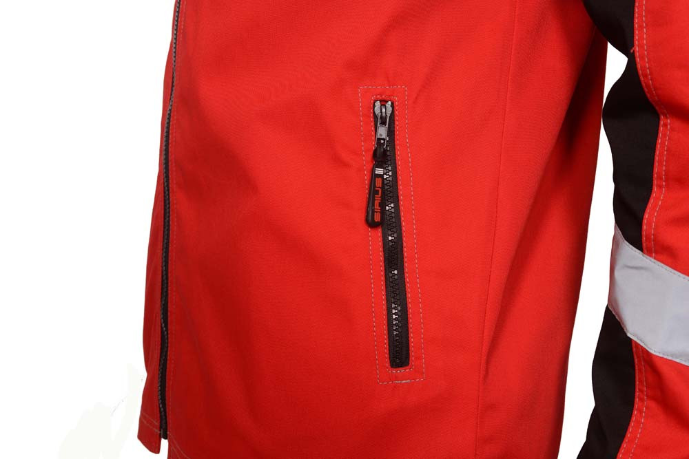 Куртка СИРИУС-СИДНЕЙ красная с черным и СОП - фото 4 - id-p198359211