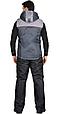 Жилет СИРИУС-ФАВОРИТ с капюшоном темно-серый с серым, фото 2