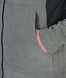 Куртка флисовая СИРИУС-АКТИВ серая отделка черная, фото 7