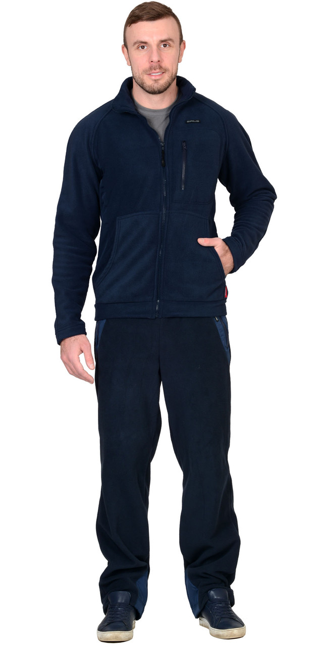 Куртка флисовая СИРИУС-АКТИВ синяя отделка синяя - фото 5 - id-p198359229