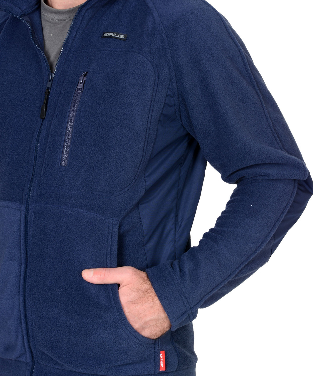 Куртка флисовая СИРИУС-АКТИВ синяя отделка синяя - фото 7 - id-p198359229