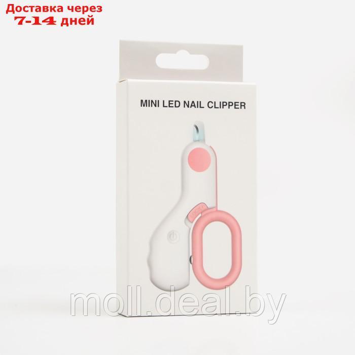 Когтерез - ножницы для животных с LED фонарём, розовый - фото 9 - id-p198324571