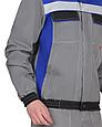 Костюм СИРИУС 5120 куртка, брюки средне-серый с васильковым и СОП, фото 8