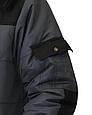 Куртка зимняя 5501 серая с черным, фото 7