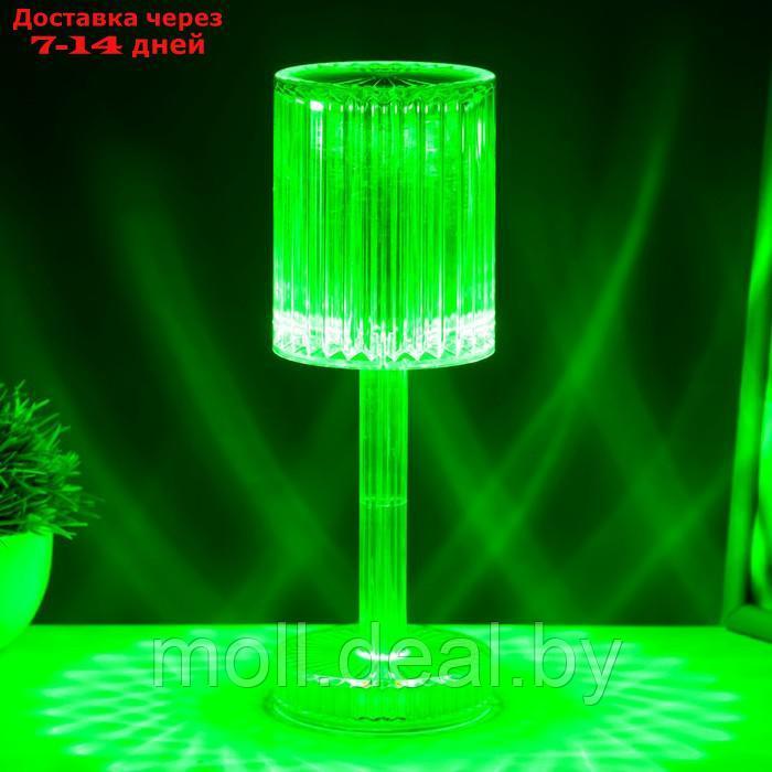 Настольная лампа с ПДУ "Джус" LED 16 цветов USB 8,5x8,5x25 см - фото 7 - id-p198327537