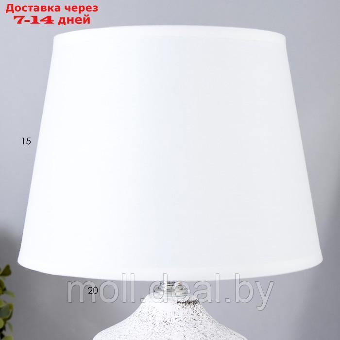 Настольная лампа "Ассанти" Е14 40Вт бело-серый 19,5х19,5х32 см - фото 5 - id-p198327554