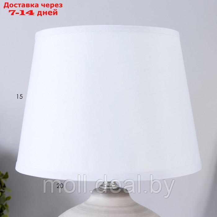 Настольная лампа "Глория" E14 40Вт серый 22,5х22,5х32 см - фото 5 - id-p198327584