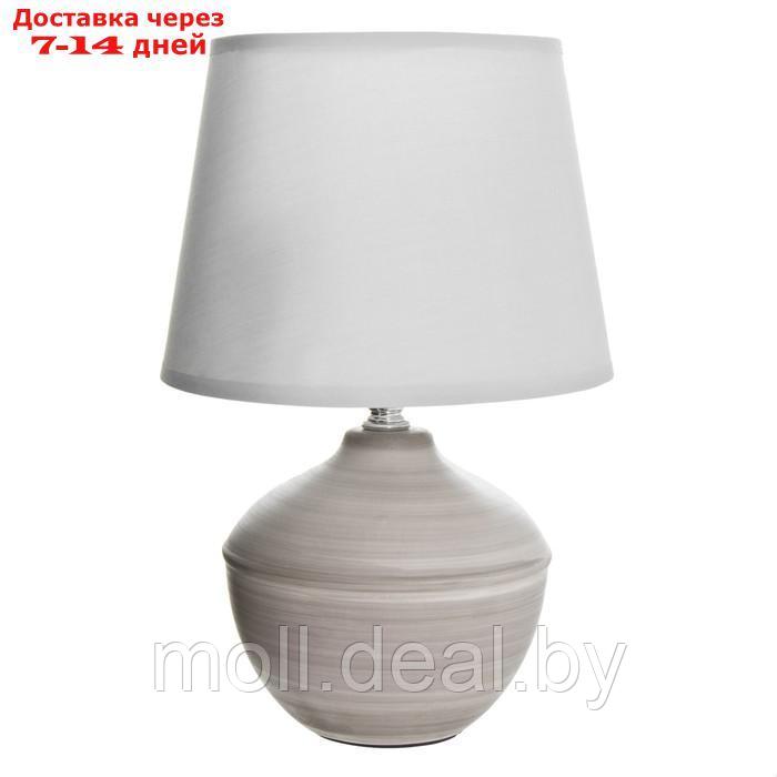 Настольная лампа "Глория" E14 40Вт серый 22,5х22,5х32 см - фото 8 - id-p198327584