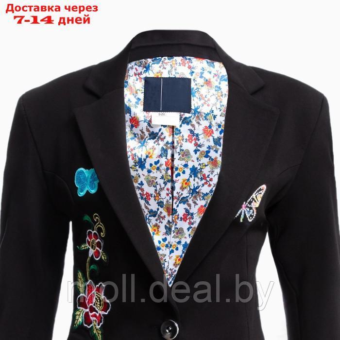Пиджак для девочки, цвет чёрный, размер 38 (134-140 см) - фото 8 - id-p198322637