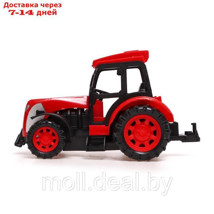 Трактор радиоуправляемый "Фермер", работает от аккумулятора, цвет красный - фото 2 - id-p198322695