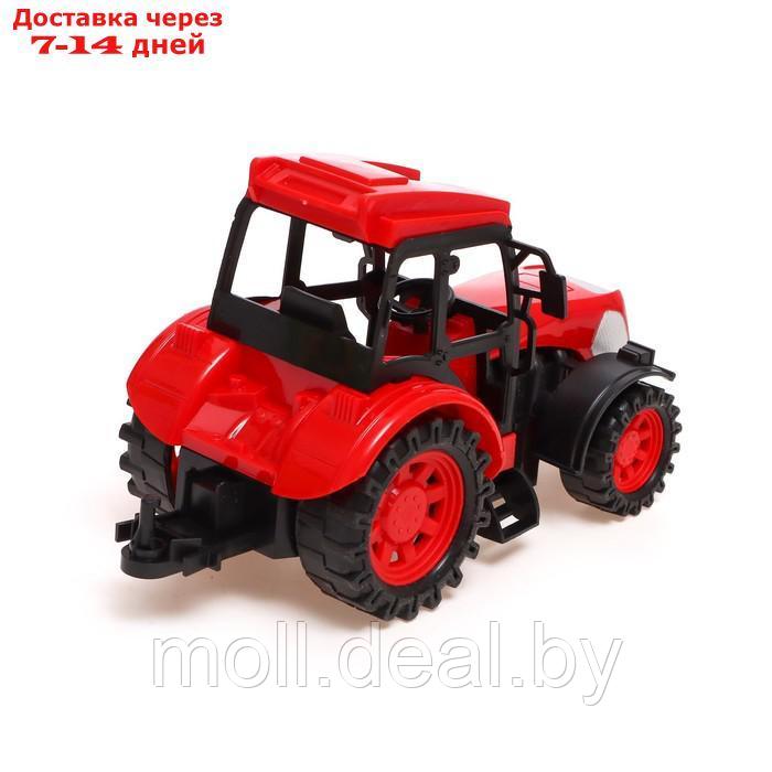 Трактор радиоуправляемый "Фермер", работает от аккумулятора, цвет красный - фото 3 - id-p198322695