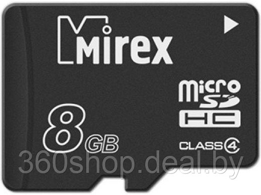 Карта памяти Mirex microSDHC (Class 4) 8GB (13613-ADTMSD08) - фото 1 - id-p198373240