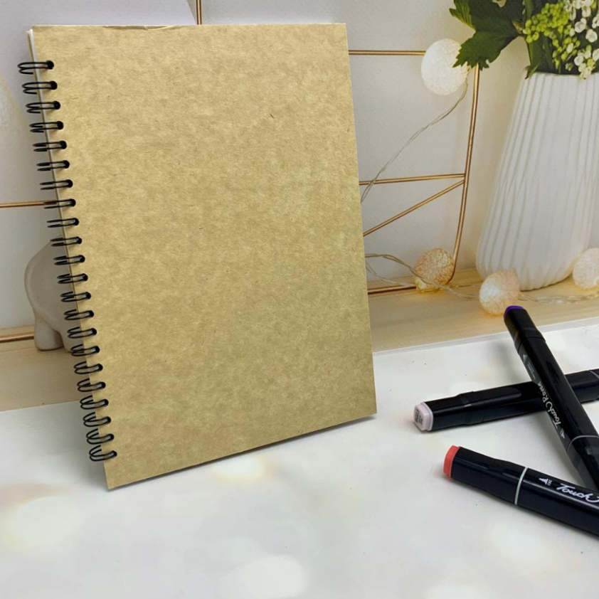 Скетчбук блокнот "Sketchbook" с плотными листами для рисования (А5, бумага в клетку, спираль, 40 листов), - фото 1 - id-p198377727