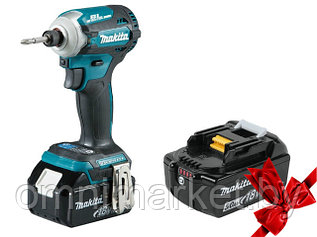 Аккум. шуруповерт MAKITA DTD 171 RFE в чем. + АКЦИЯ (BL1850B 1 шт.) (18.0 В, 3 акк., 3.0 А/ч Li-Ion, 4 скор.,