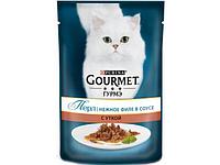 Корм для кошек консервир. с уткой в поливе 85 г Perle Gourmet