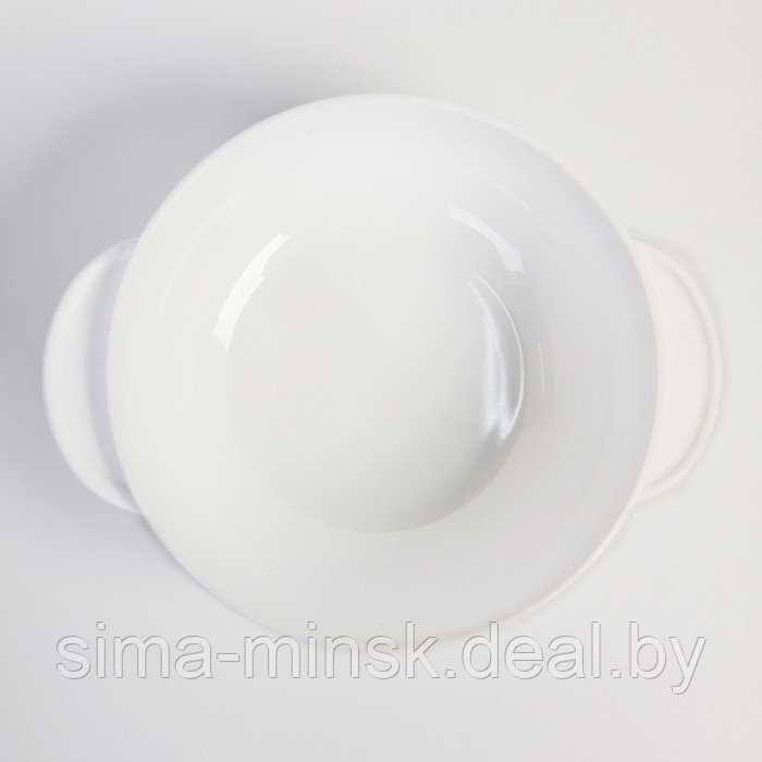 Набор детской посуды «Зайчик», 3 предмета: тарелка на присоске, крышка, ложка, цвет бирюзовый - фото 4 - id-p198396765