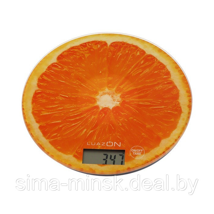 Весы кухонные Luazon LVK-701 "Апельсин", электронные, до 7 кг - фото 4 - id-p198397215