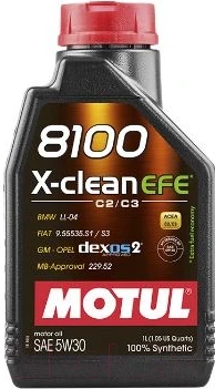 Моторное масло Motul 8100 X-Clean EFE 5W30 107210/109470 - фото 1 - id-p198410106