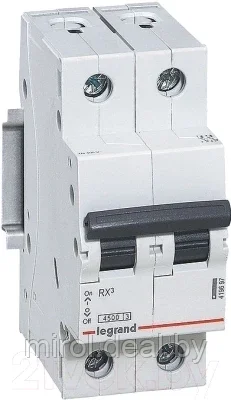Выключатель автоматический Legrand RX3 2P C 63A 4.5кА 2M / 419703 - фото 1 - id-p198407297